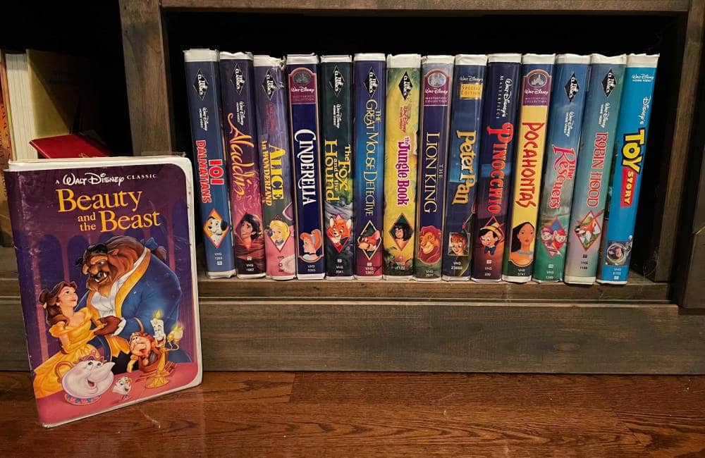 Disney VHS Tapes @wdwnt/Pinterest.com