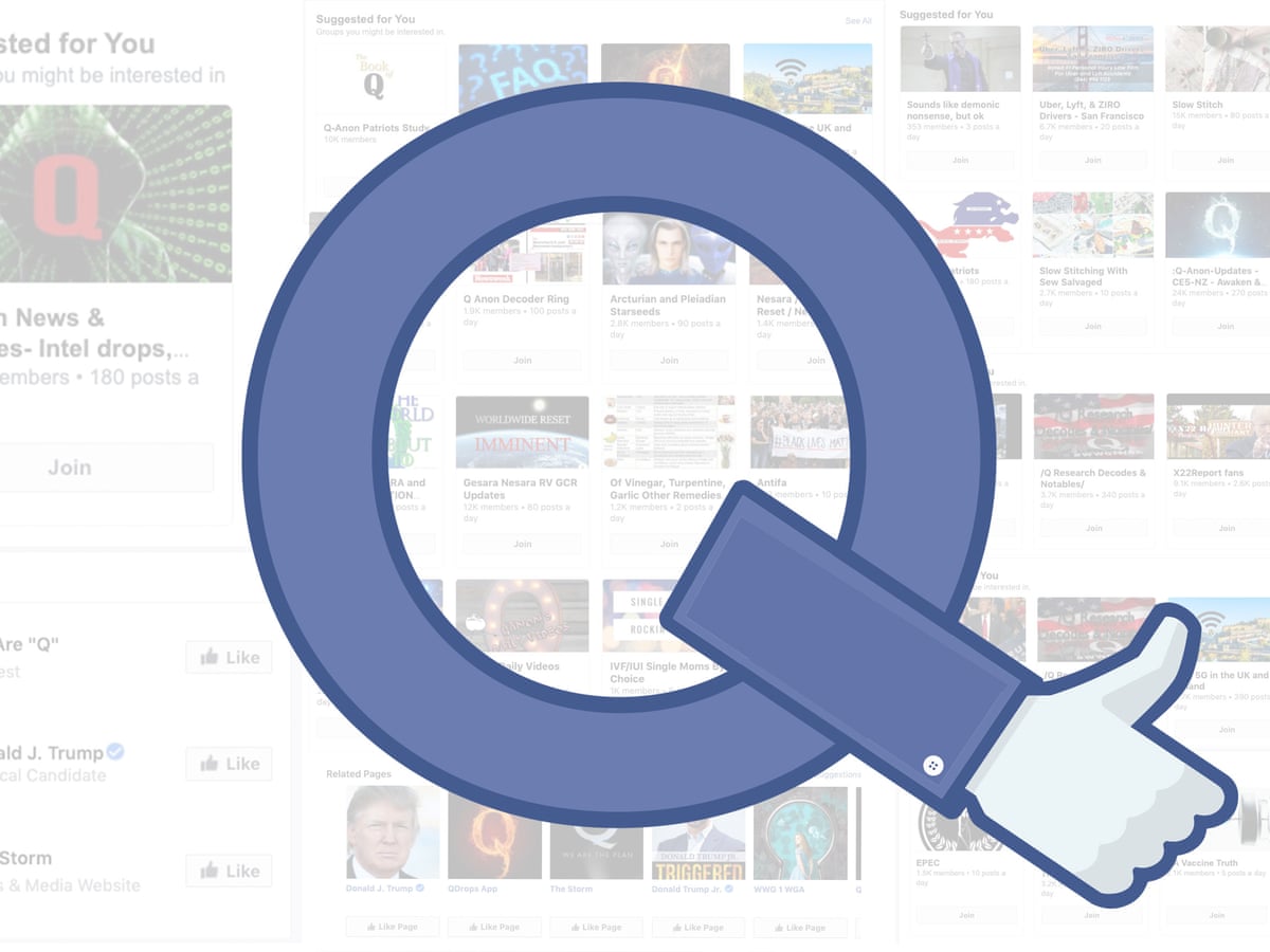 Dans le terrier du lapin: comment les conspirations QAnon prospèrent sur Facebook | Facebook | Le gardien